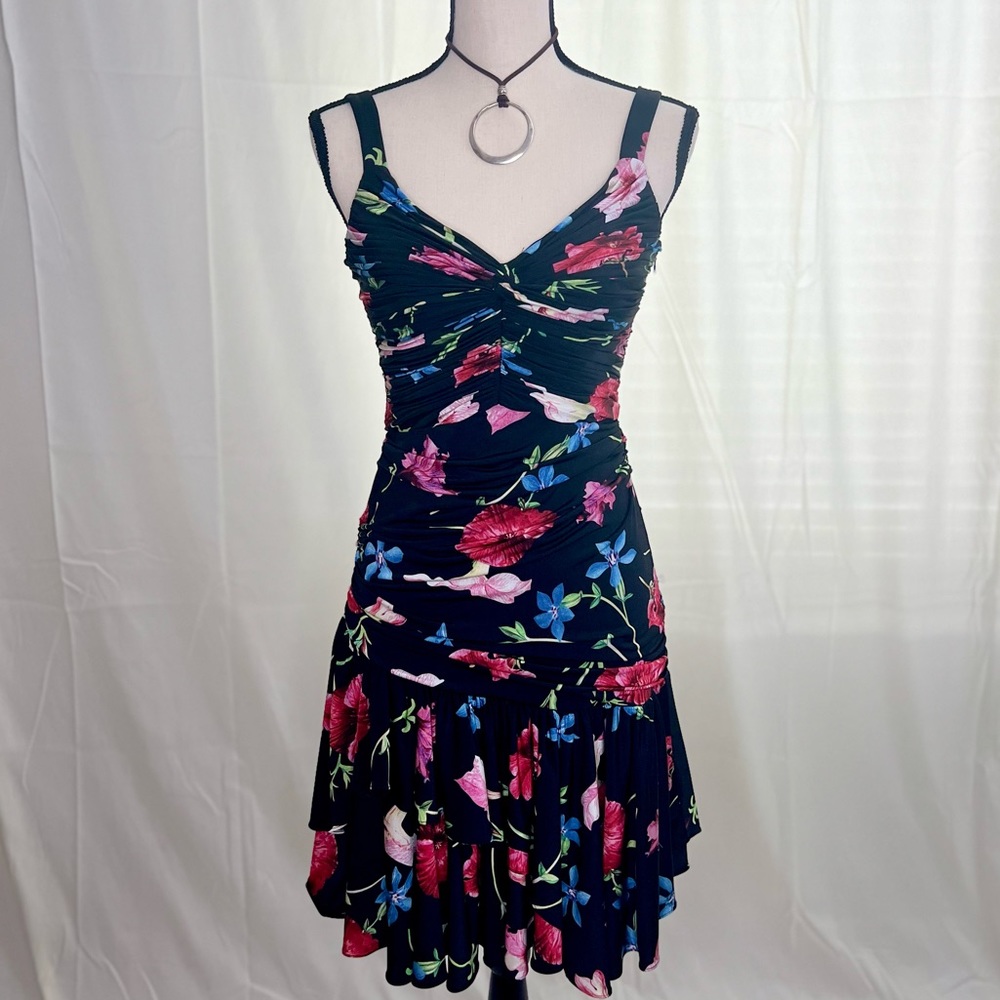I Am Alberto Makali Floral Spaghetti Strap Summer Dress